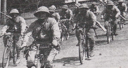 The Japanese on bike to Batu Maung.