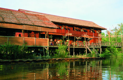 A Melanau native traditional house