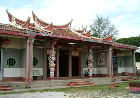Het oude Chinese tempeltje
