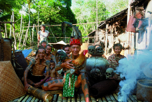 Traditional Iban family
