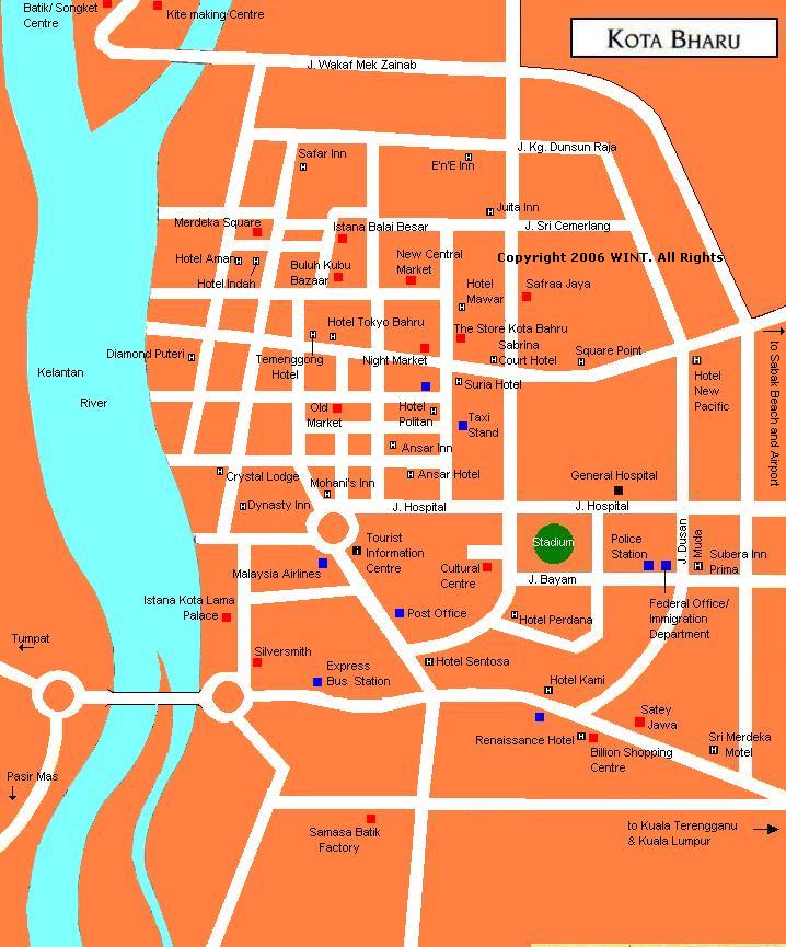 Map of Kota Bharu