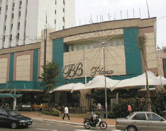 Bukit Bintang, links ervan is het shopping complex van Sungei Wang.